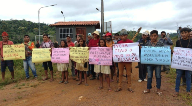 Camponeses e indígenas ocupam área de reforma agrária cedida para mineradora Belo Sun